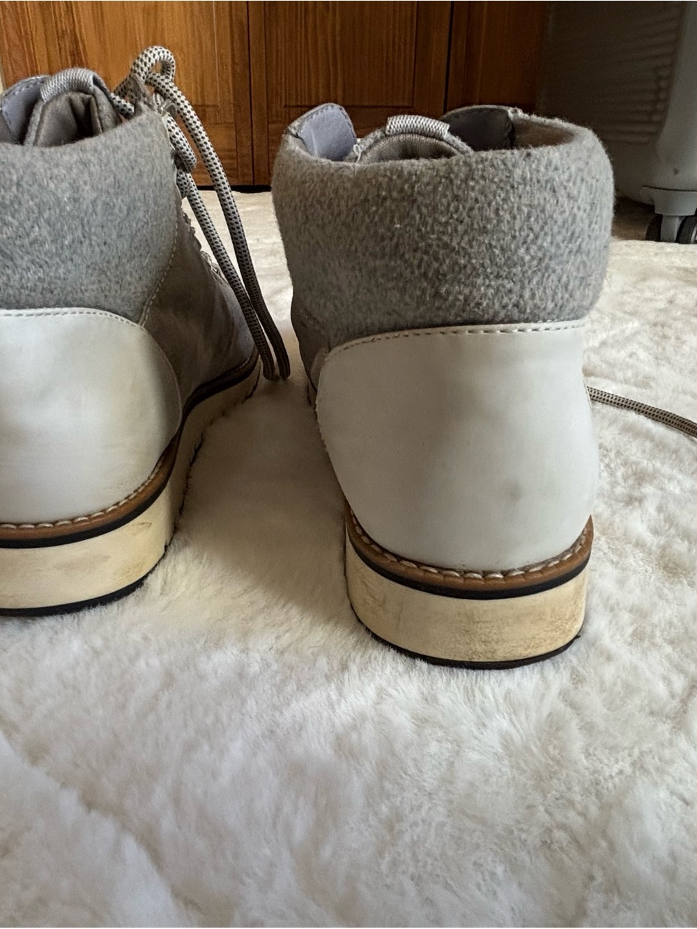 White Mountain Women’s Gray Casual Hiking Boots - Neutral Gray - Picture 5 of 16